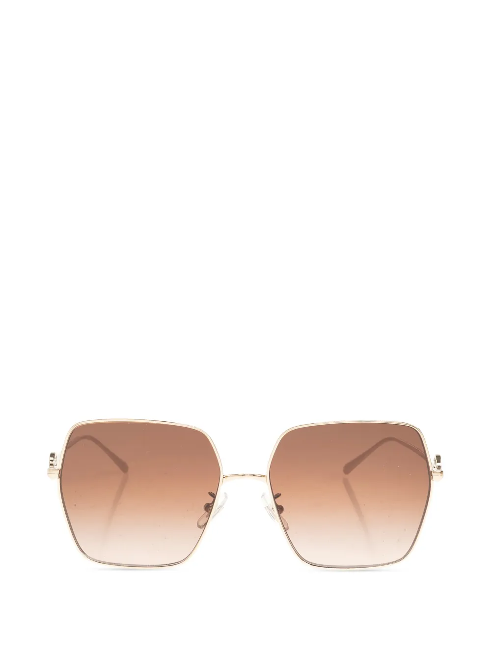 Tory Burch oversized-frame sunglasses - Marrone