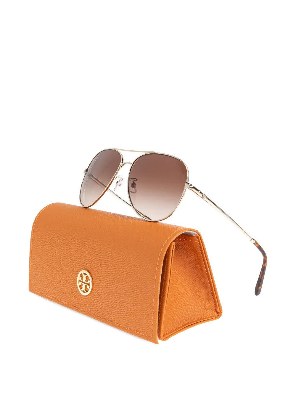  Tory Burch Pilot-frame Sunglasses - Gold 