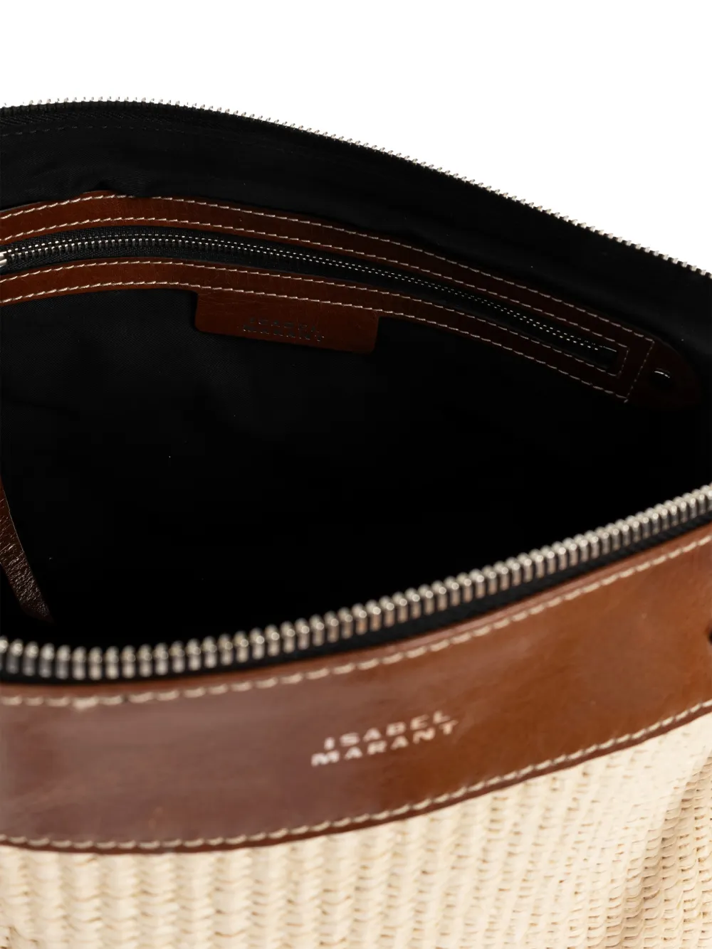 ISABEL MARANT Leren shopper Beige