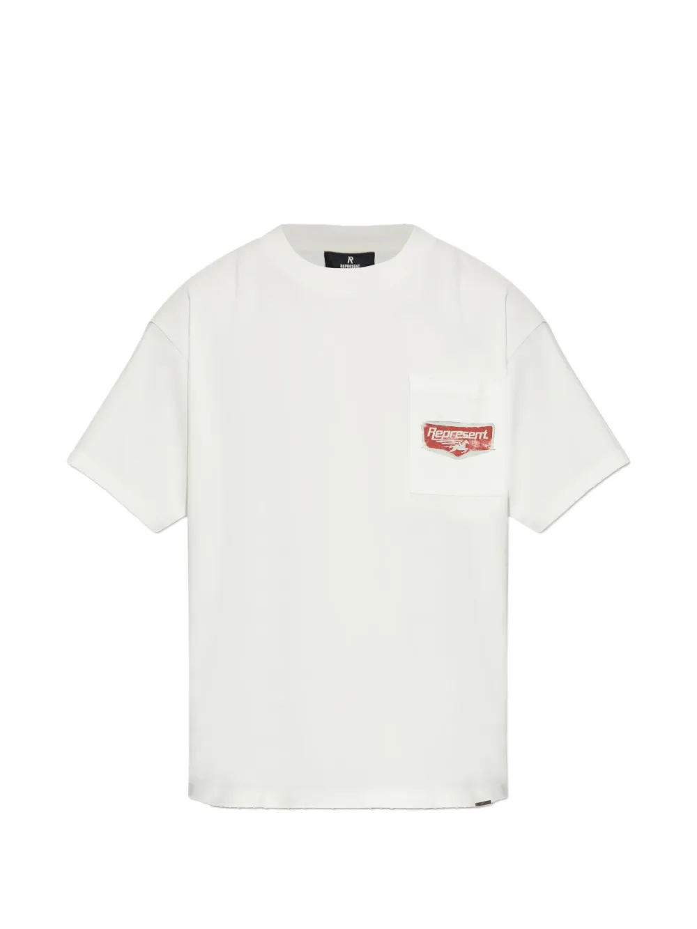 Represent chest-pocket graphic-print T-shirt - Bianco