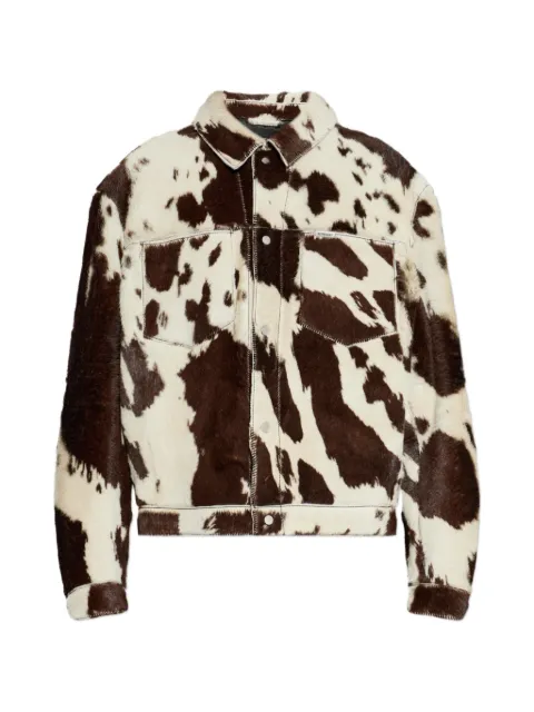 Represent patterned chest-pocket jacket