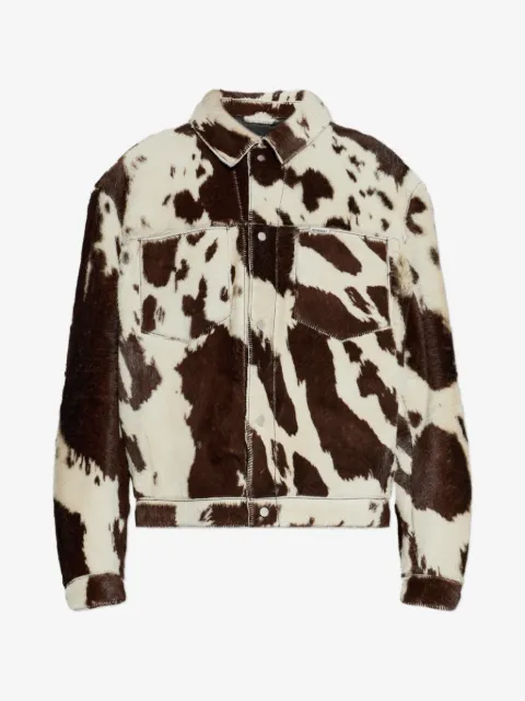 Represent patterned chest-pocket jacket