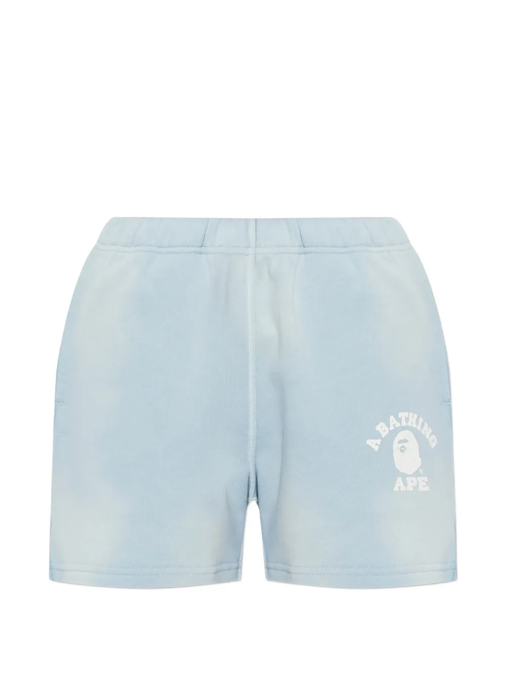 A BATHING APE® logo detail shorts - Blu