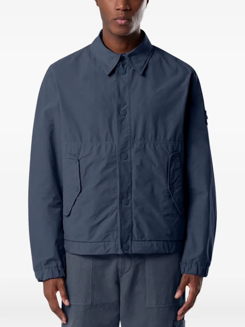 Stone Island buttoned jacket - Blau