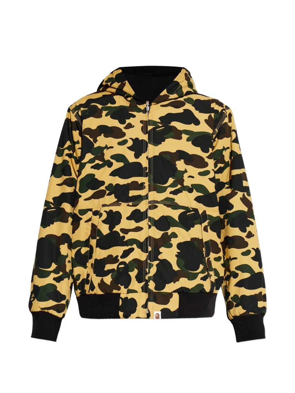 A BATHING APE® 1st Camo zip-up hoodie - Nero