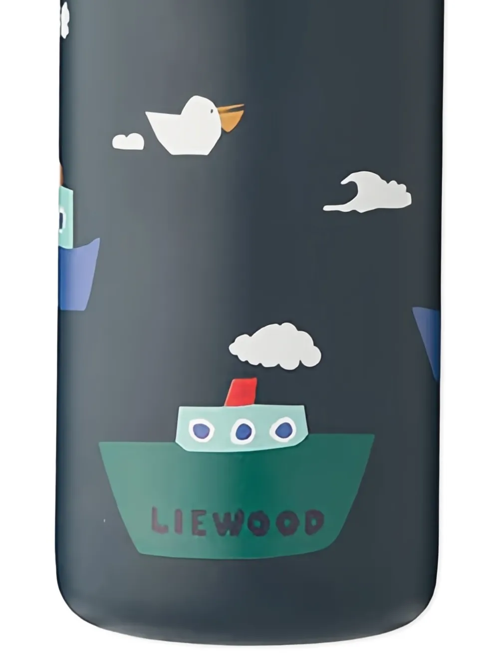  Liewood Falk Boat-print Water Bottle - Blue 