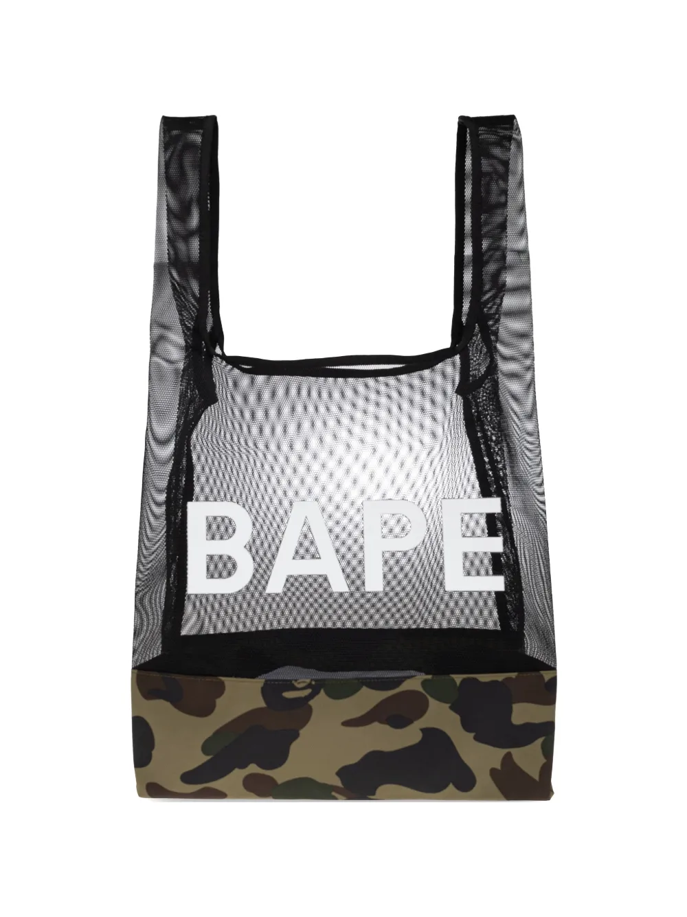 A BATHING APE® 1st Camo mesh tote bag - Verde