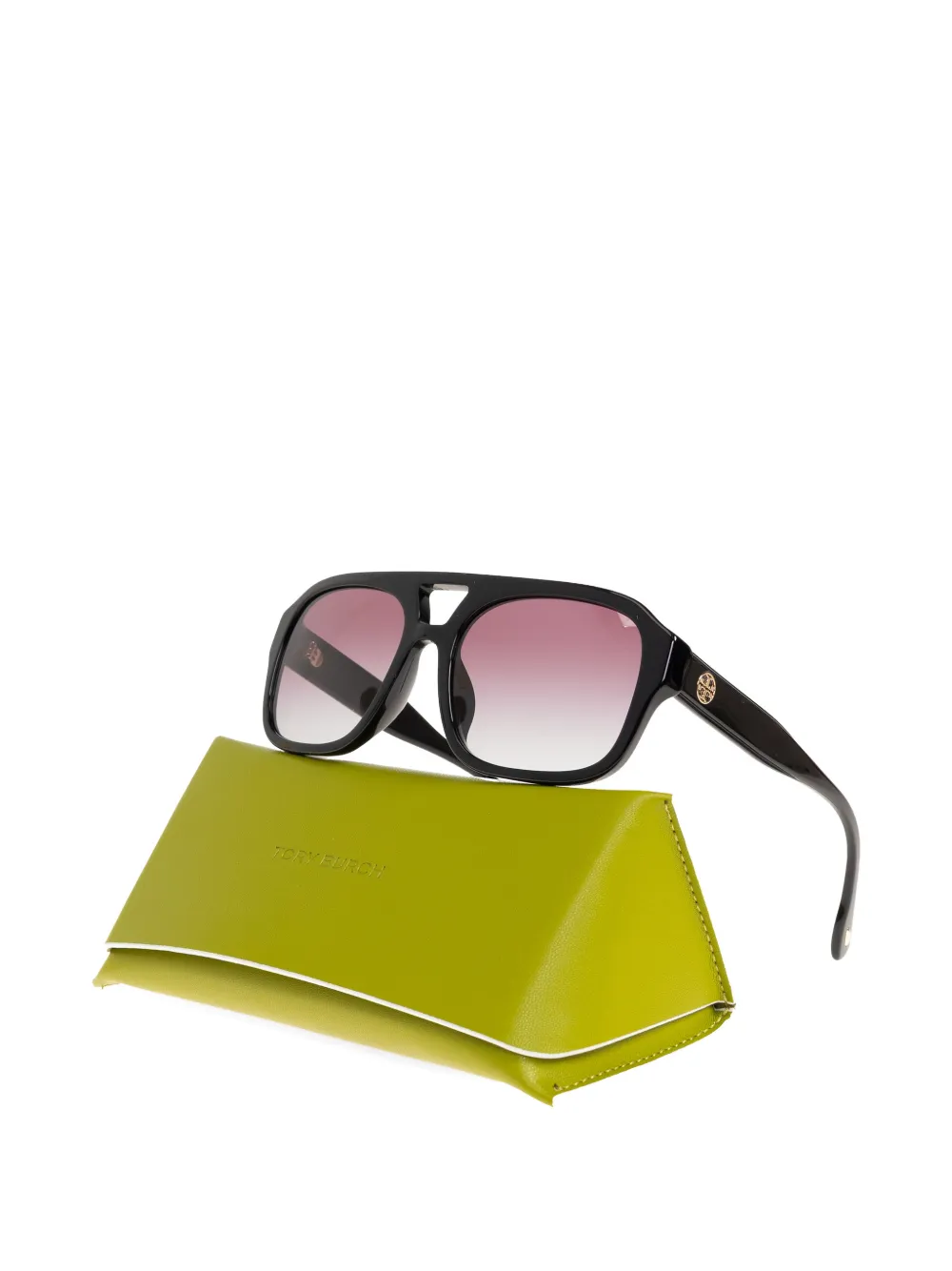  Tory Burch Gafas De Sol Con Montura Estilo Piloto - Negro 