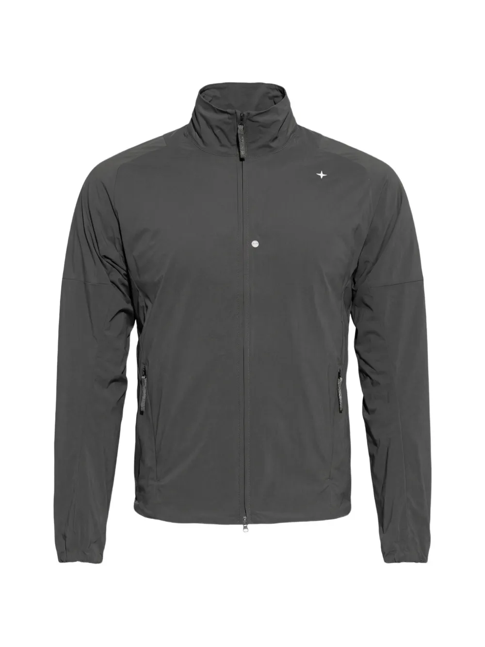 Stone Island zip embroidered jacket - Grau