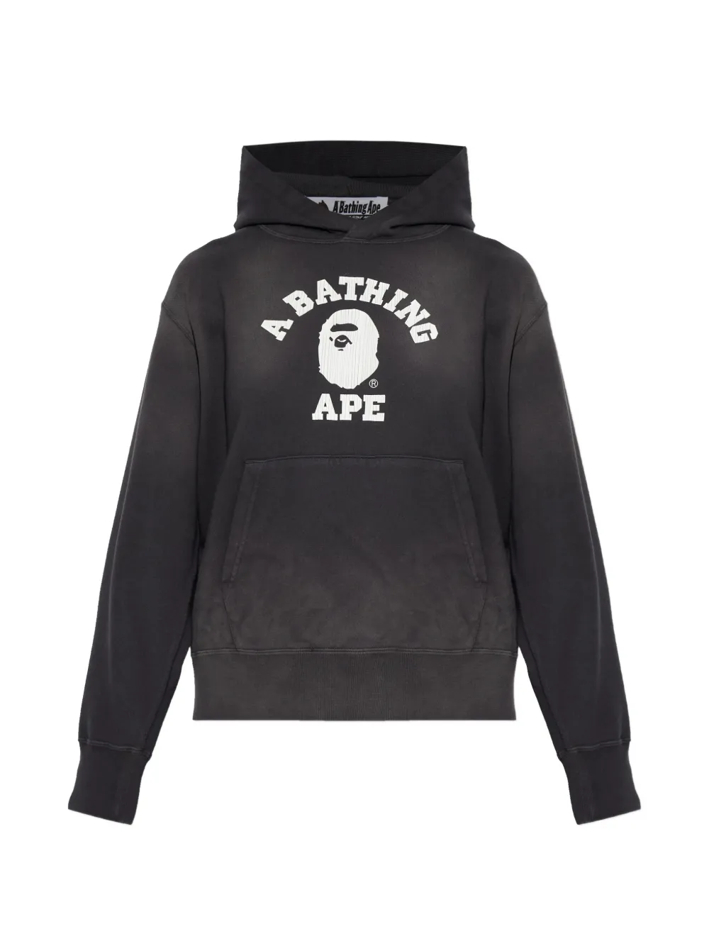 A BATHING APE® logo detail hoodie - Grigio