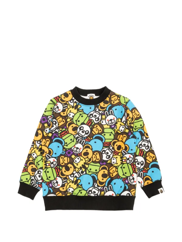 A BATHING APE® グラフィック スウェットシャツ | イエロー | FARFETCH JP