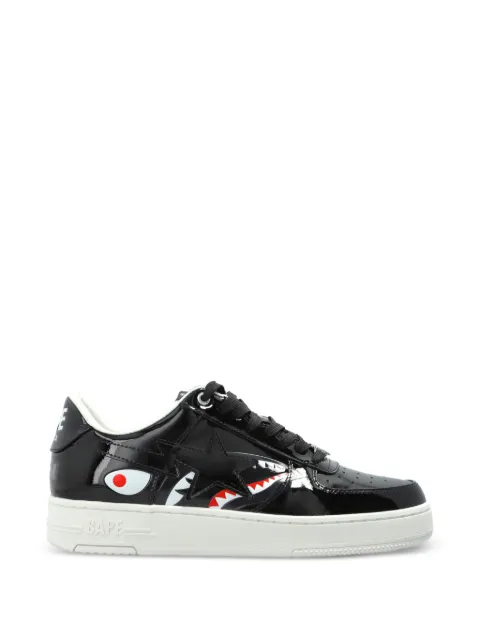 A BATHING APE® shark star leather sneakers