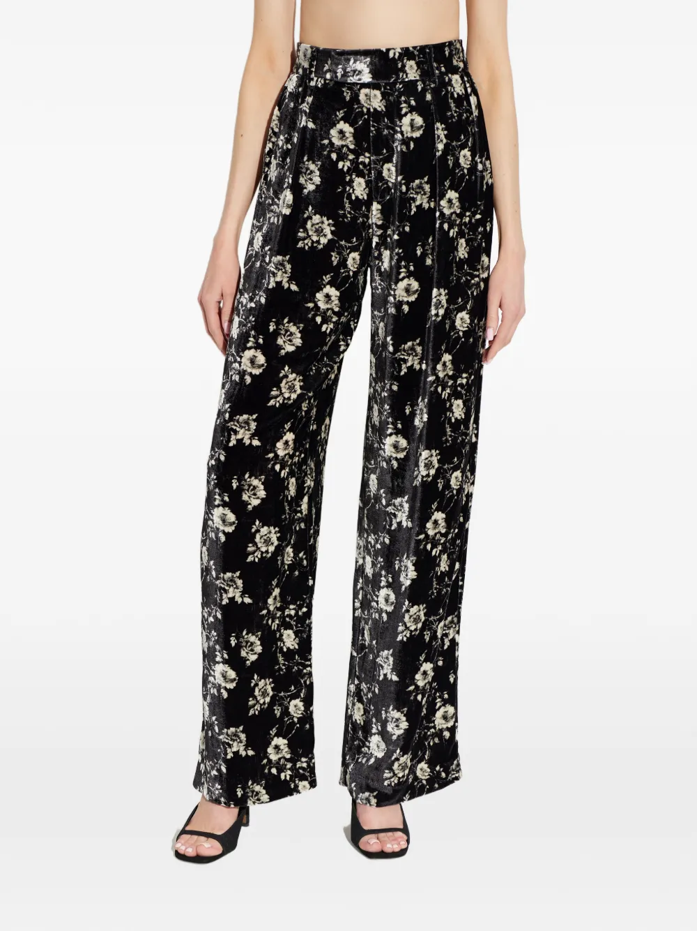  R13 Floral Trousers - Black 