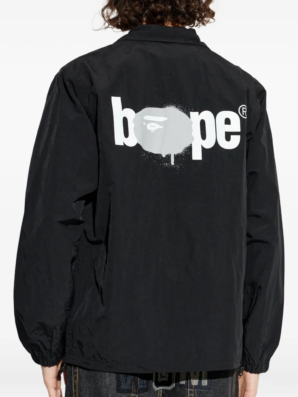 A BATHING APE Bape omkeerbaar jack Zwart