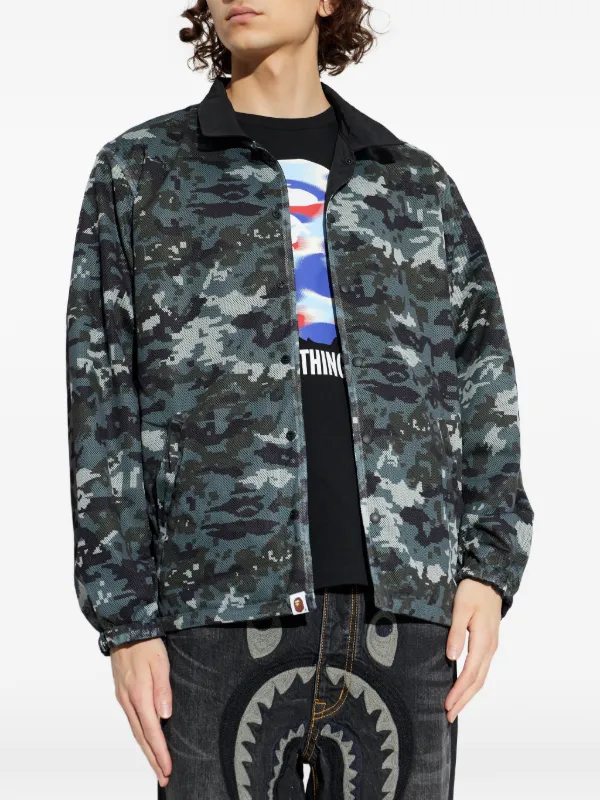 A BATHING APE® Bape Reversible Jacket | Black | FARFETCH CA