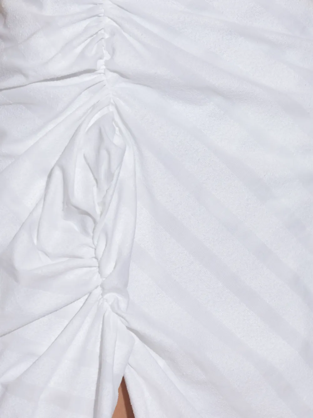 Vivienne Westwood Gesmockte mini-rok met strepen Zilver