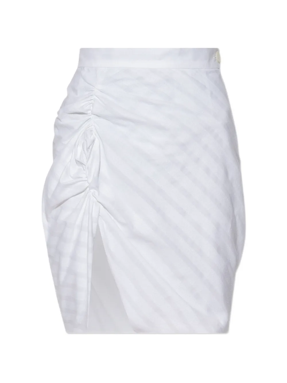 Vivienne Westwood striped gathered skirt - Bianco