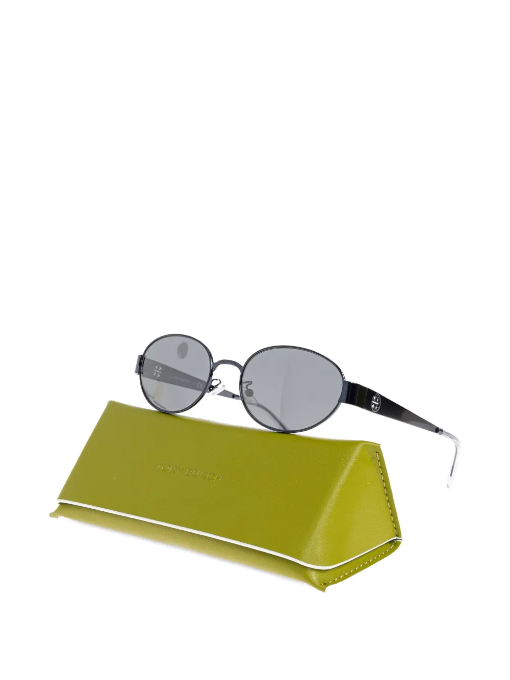  Tory Burch Oval-frame Sunglasses - Grey 