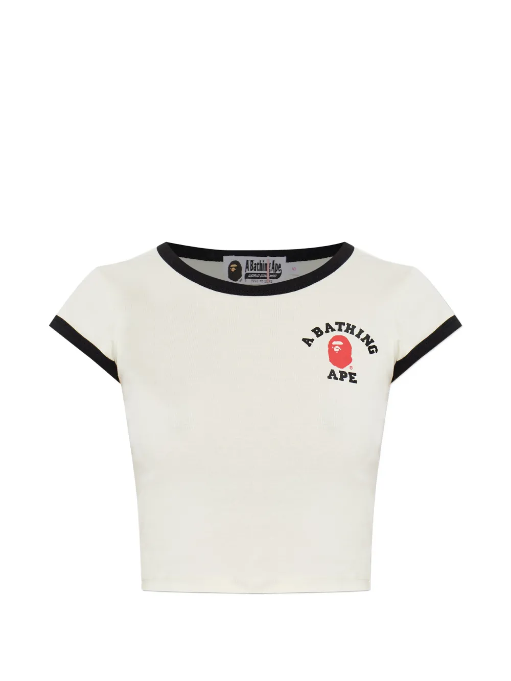 A BATHING APE® ringer T-shirt - Toni neutri