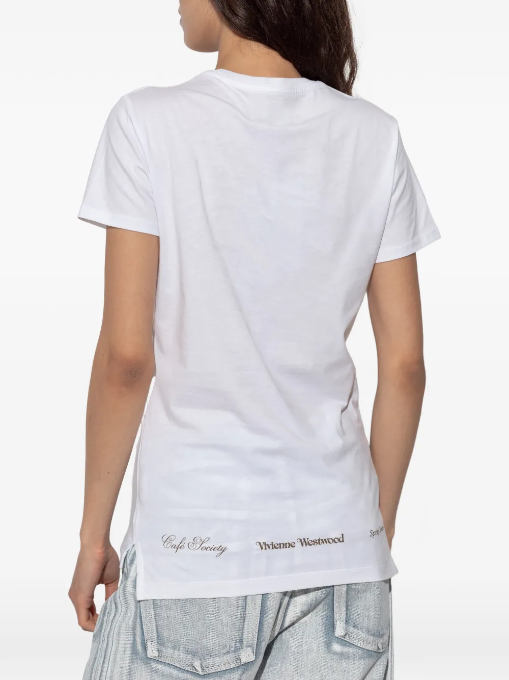 Vivienne Westwood T-shirt met bloemenprint Wit