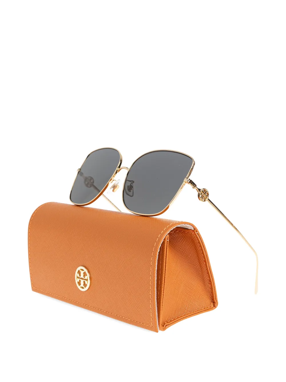 Tory Burch Zonnebril met oversized montuur Goud