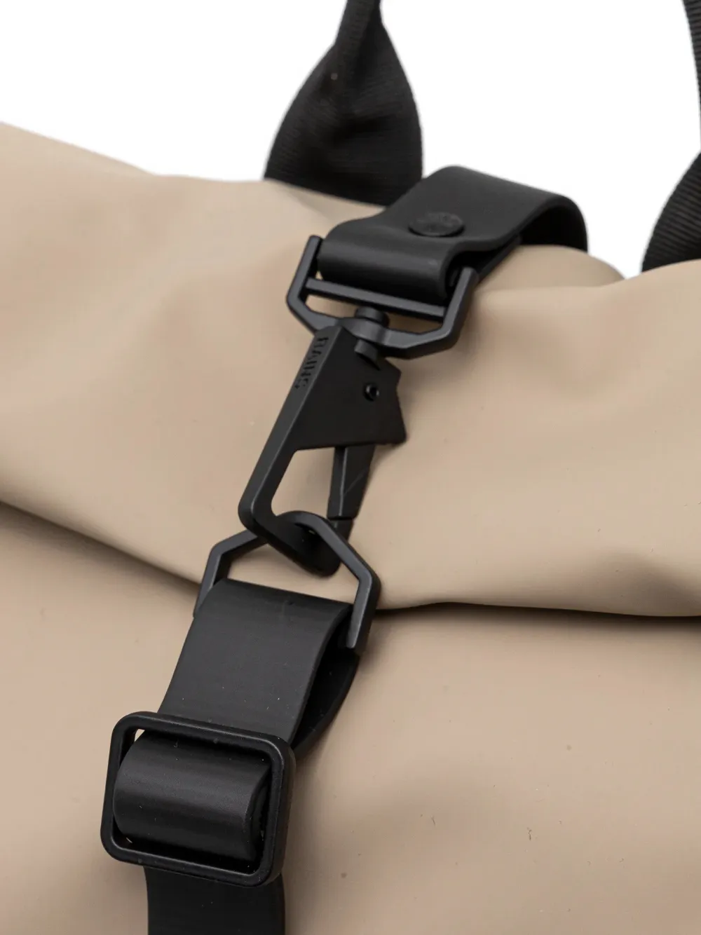  Rains Large Rolltop Buckled Backpack - Neutrals 