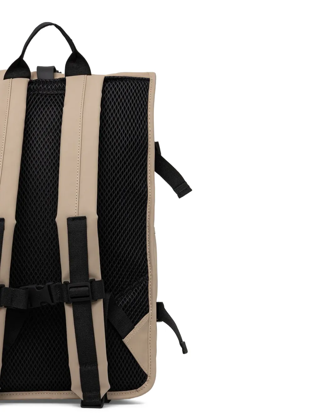 Rains Rolltop grote rugzak met gespsluiting Beige