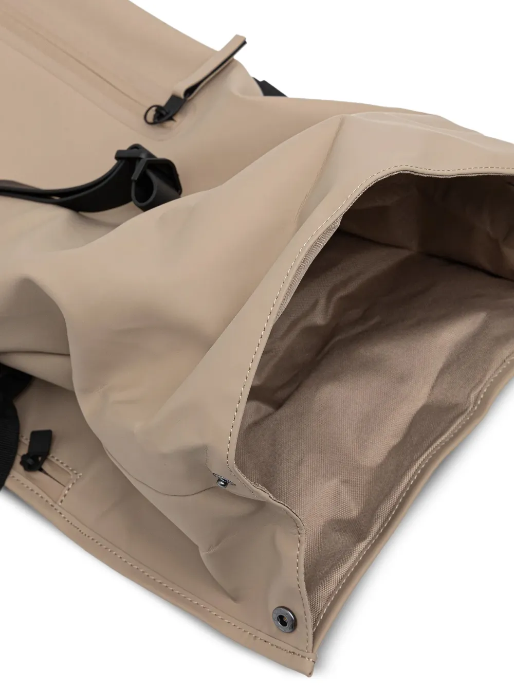 Rains Rolltop grote rugzak met gespsluiting Beige