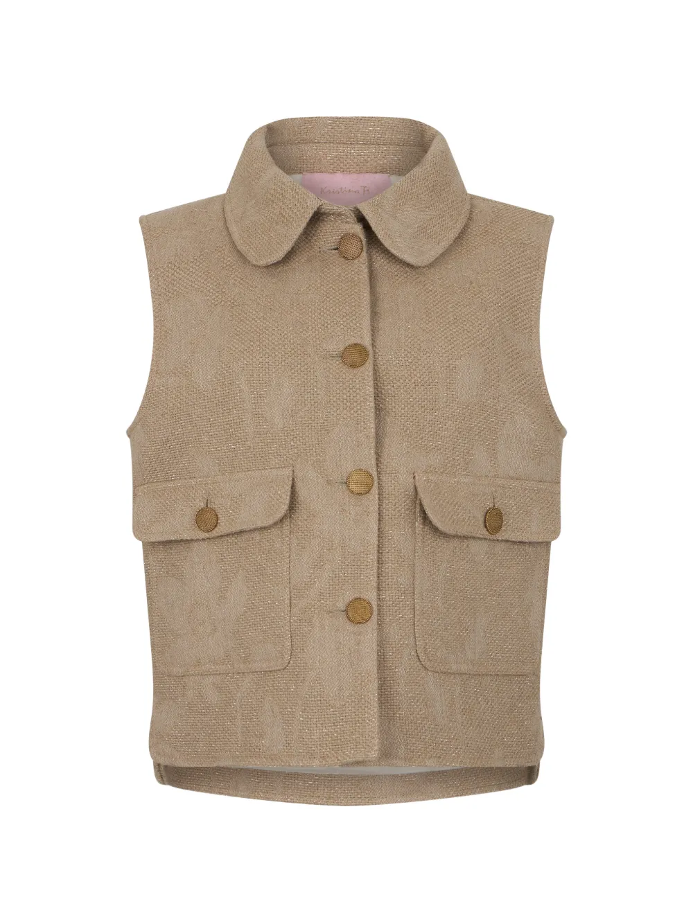 Kristina Ti flap-pockets waistcoat - Neutrals
