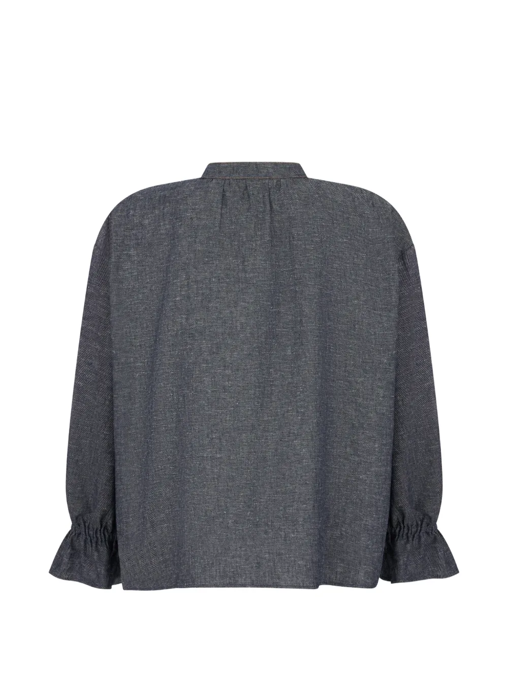  Kristina Ti Denim-effect Blouse - Blue 