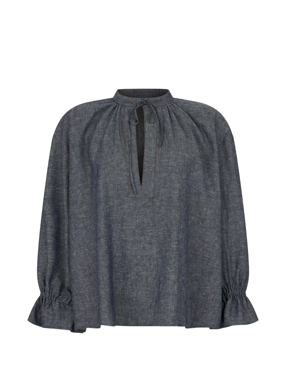 Kristina Ti denim-effect blouse - Blu