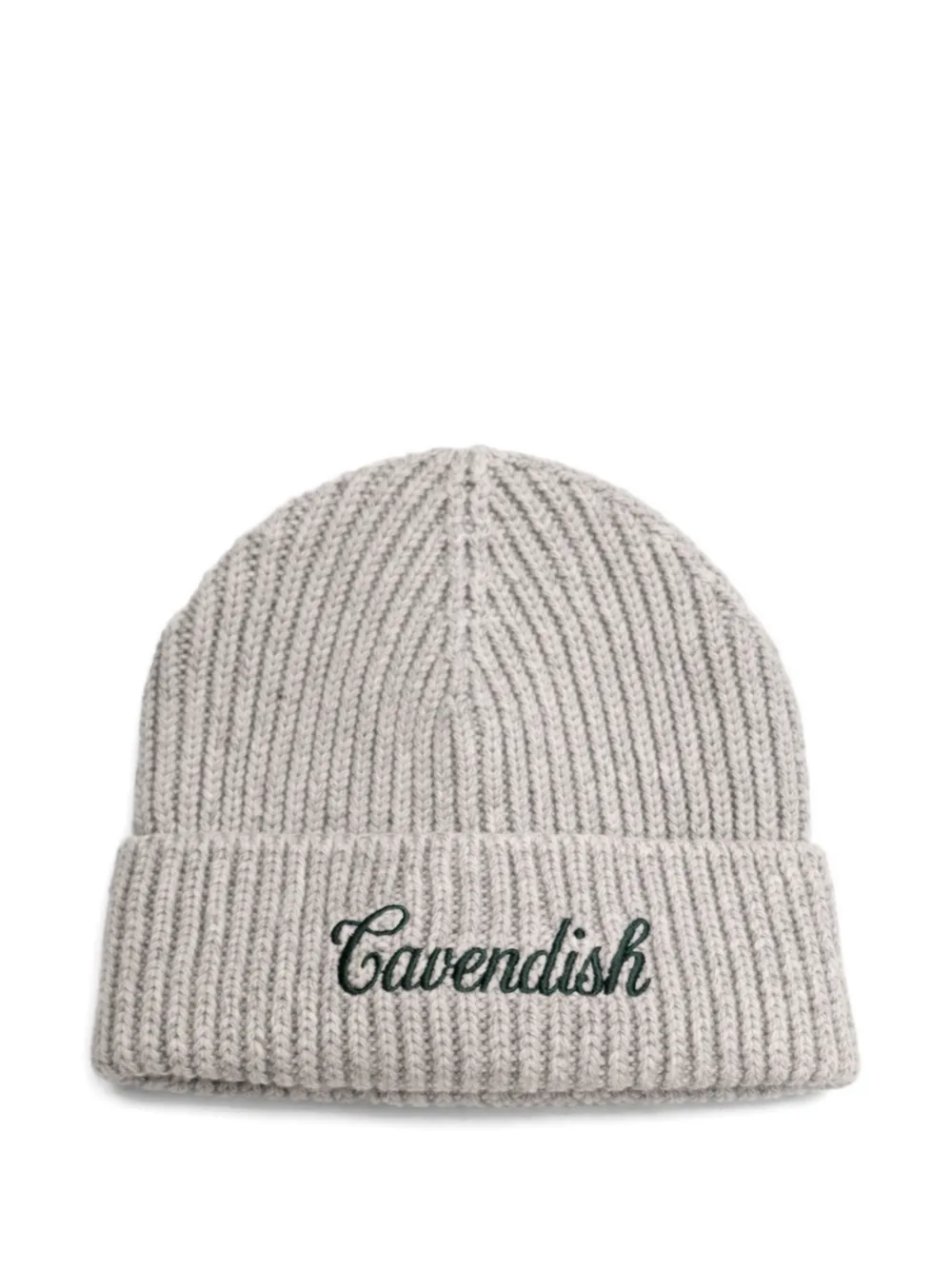 Cavendish ribbed beanie hat - Grigio