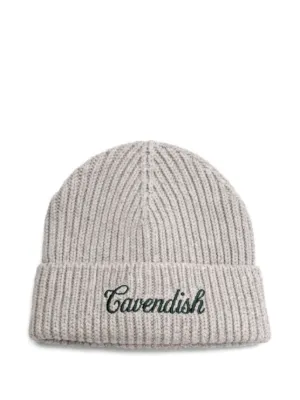 ROA logo-detail Wool Beanie Hat | Grey | FARFETCH