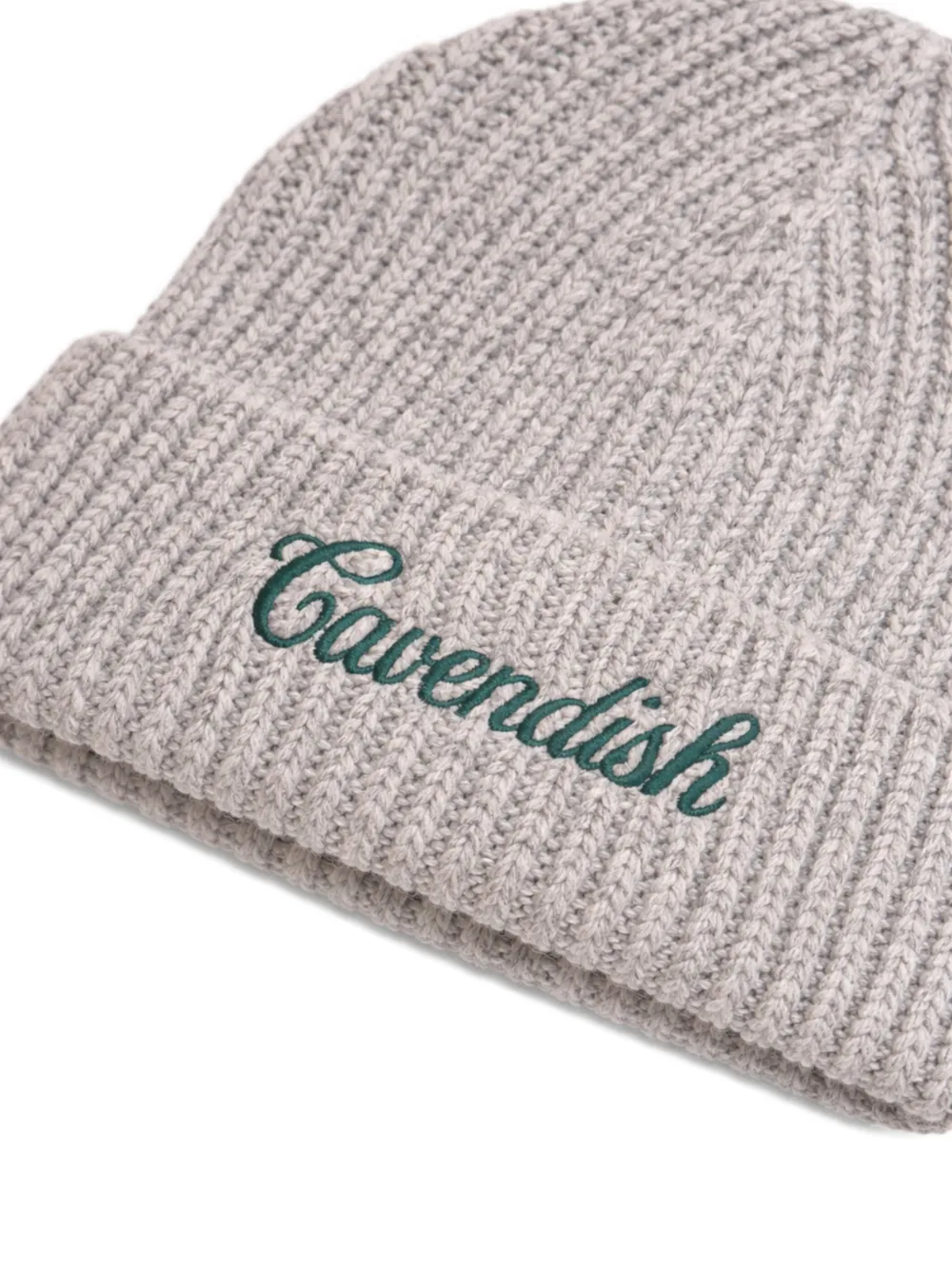  Cavendish Ribbed Beanie Hat - Grey 