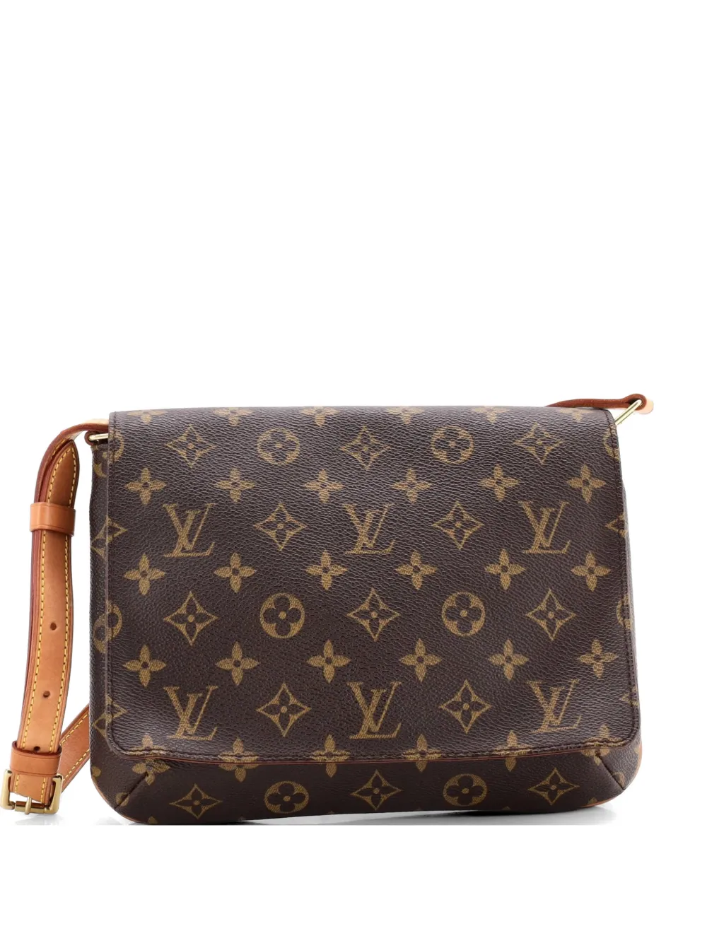 Louis Vuitton Pre-Owned Musette Tango Handbag Monogram Canvas shoulder bag - Marrone