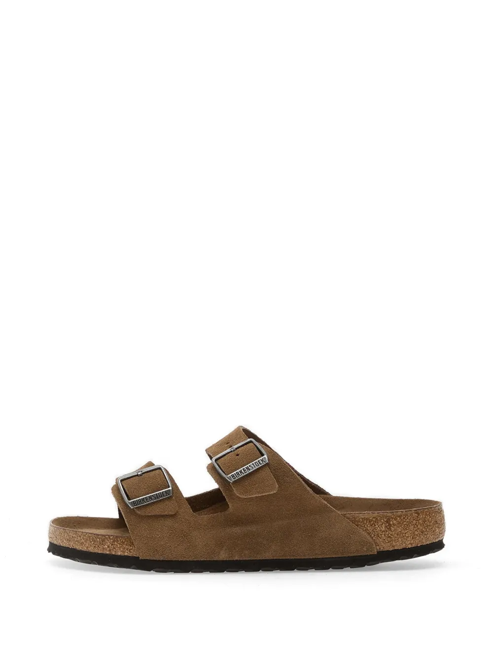 Birkenstock Arizona leren sandalen met zacht voetbed Bruin