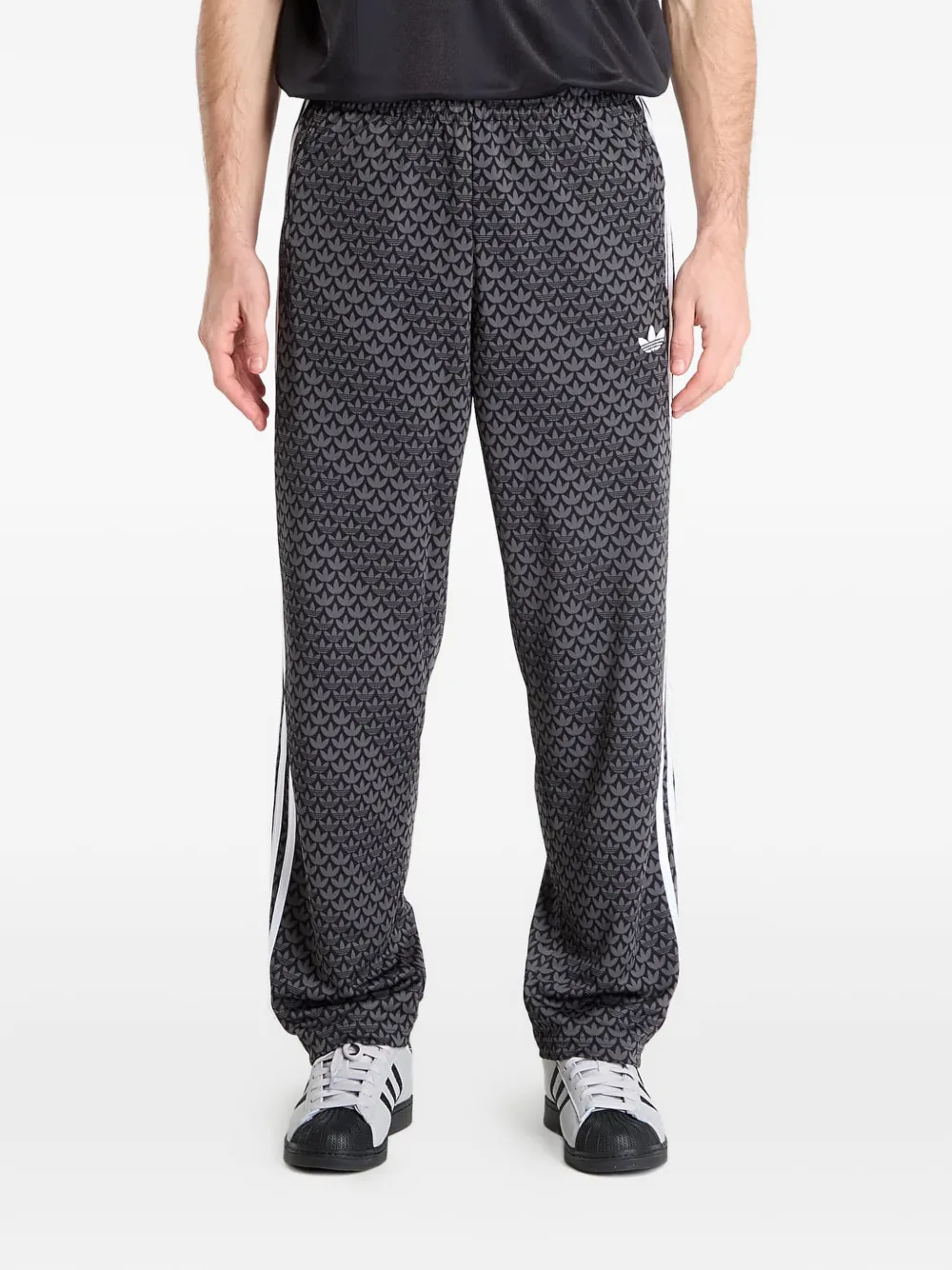 adidas Firebird logo-pattern trousers - Nero