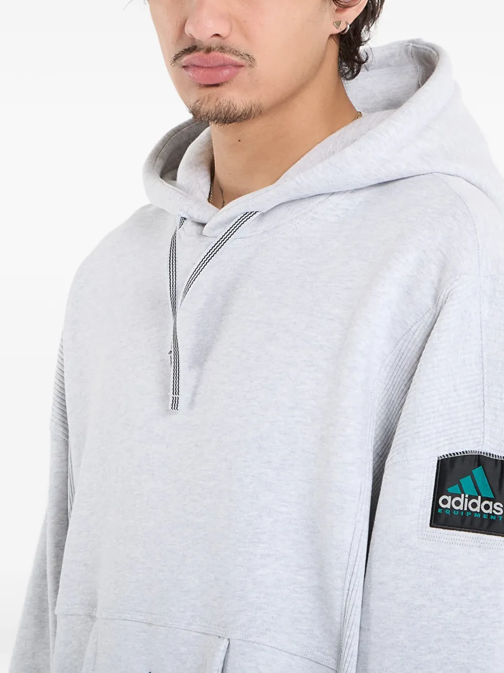 adidas Hoodie met geborduurd logo Grijs