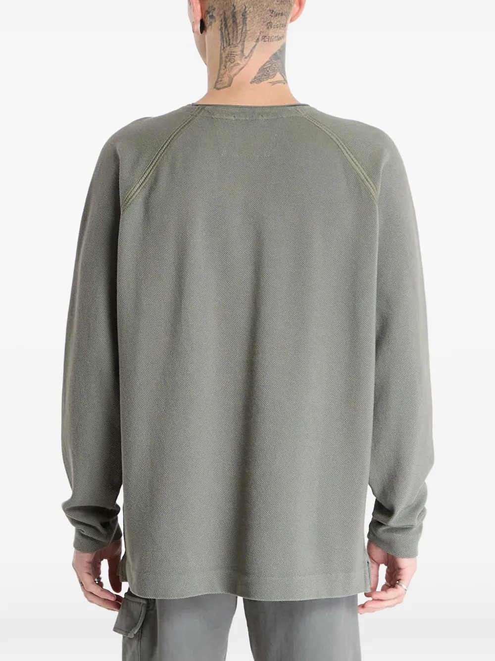 C.P. Company Geverfde sweater met opstaande hals Groen