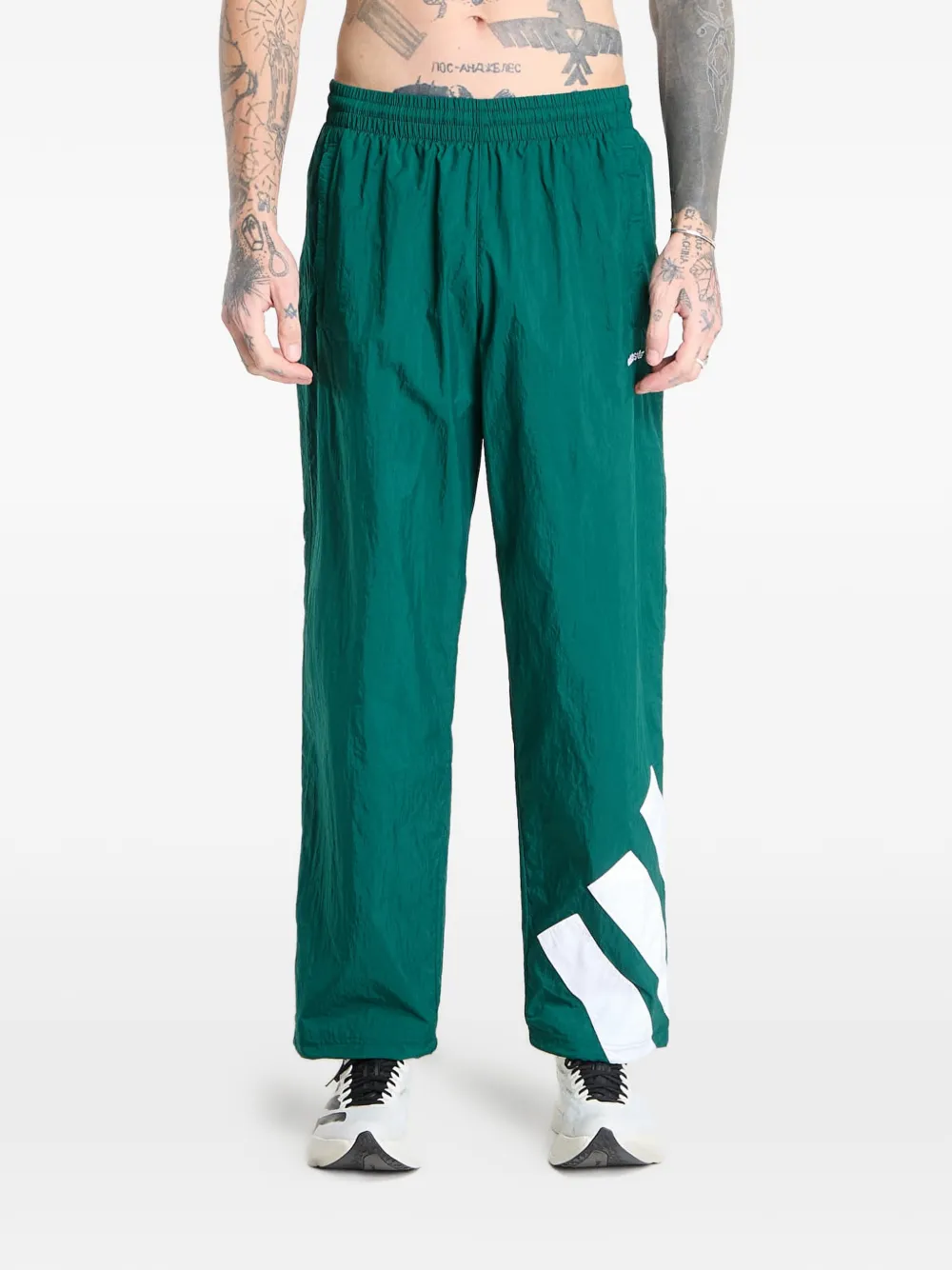 adidas logo track trousers - Verde