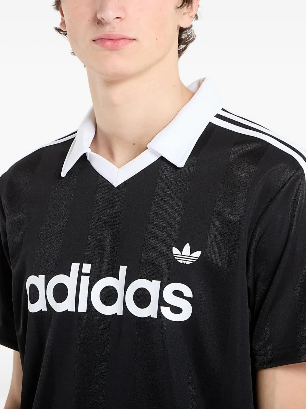 adidas Archive Collar Engineered jersey Zwart