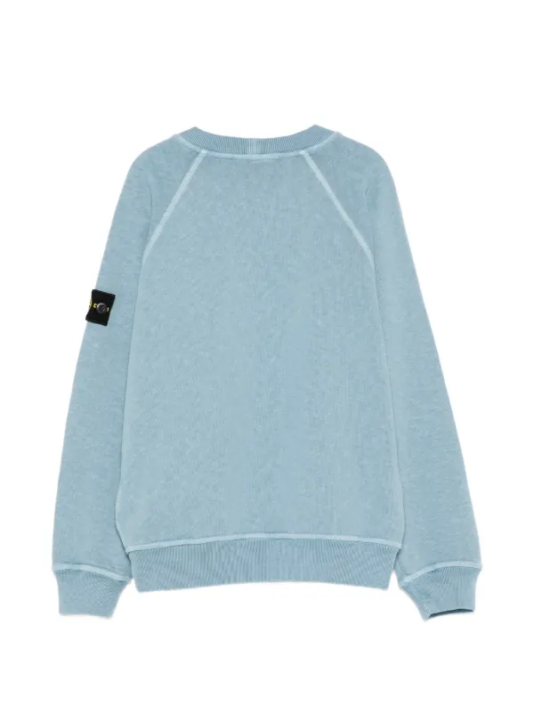 Stone Island Junior ロゴ スウェットシャツ | ブルー | FARFETCH JP