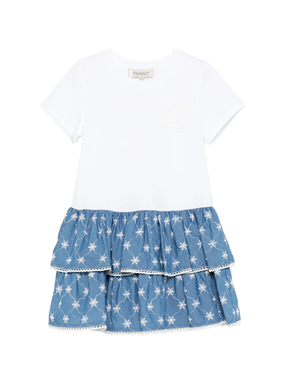 TWINSET Kids ruffled dress - Bianco