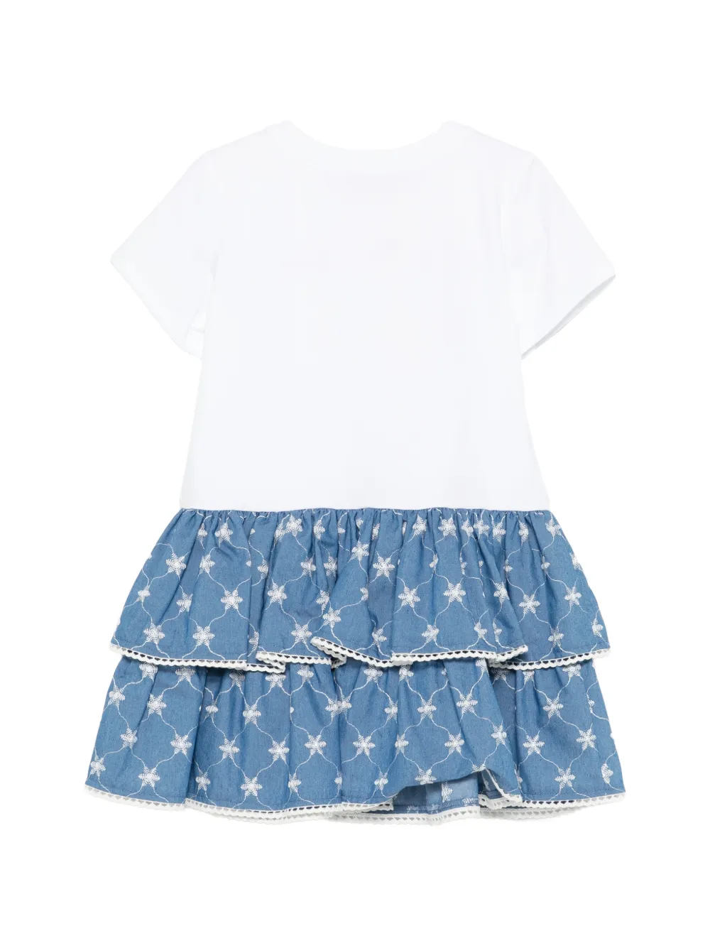 TWINSET Kids Jurk met ruches Wit