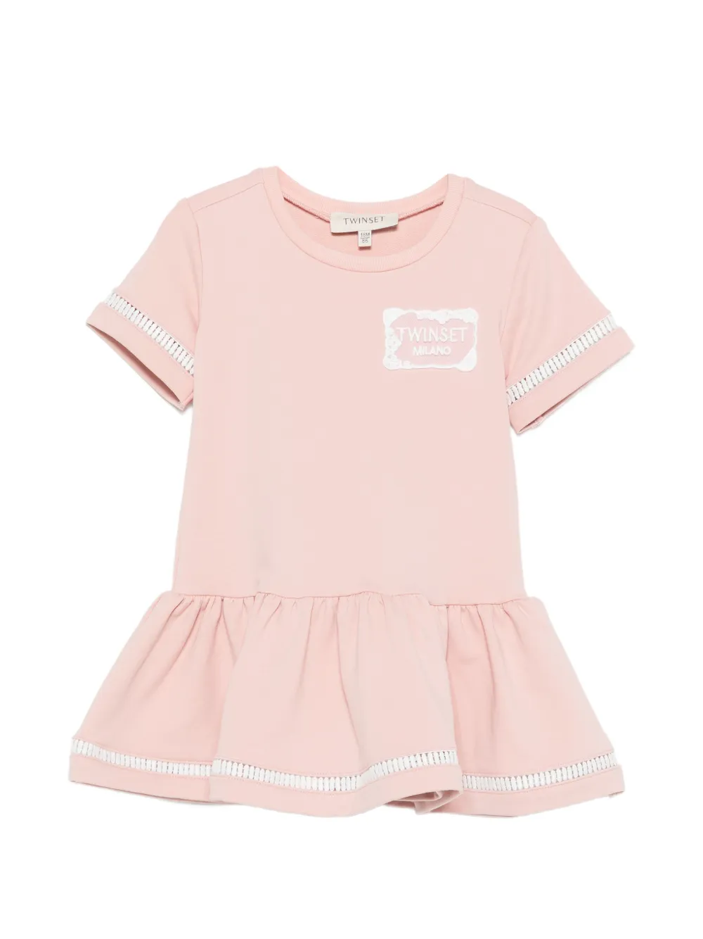 TWINSET Kids lace-trim dress - Rosa