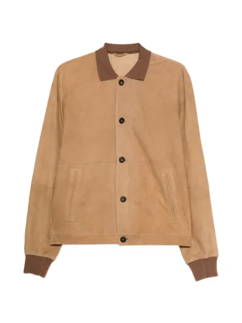 Corneliani button lambskin jacket