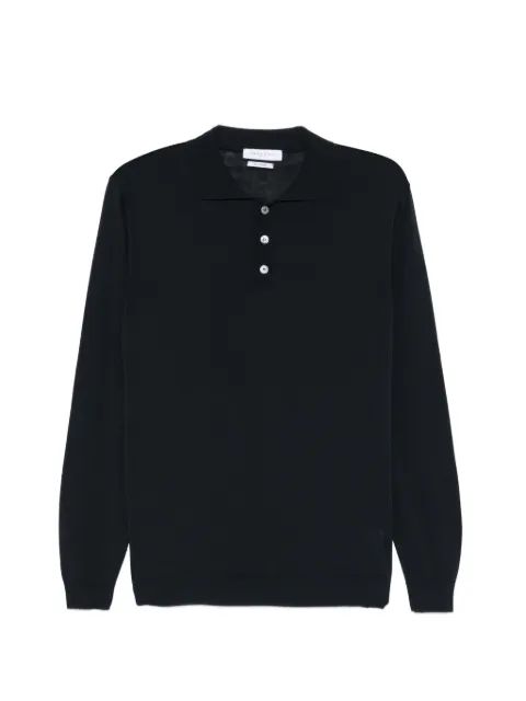 Daniele Fiesoli long-sleeve cotton polo shirt