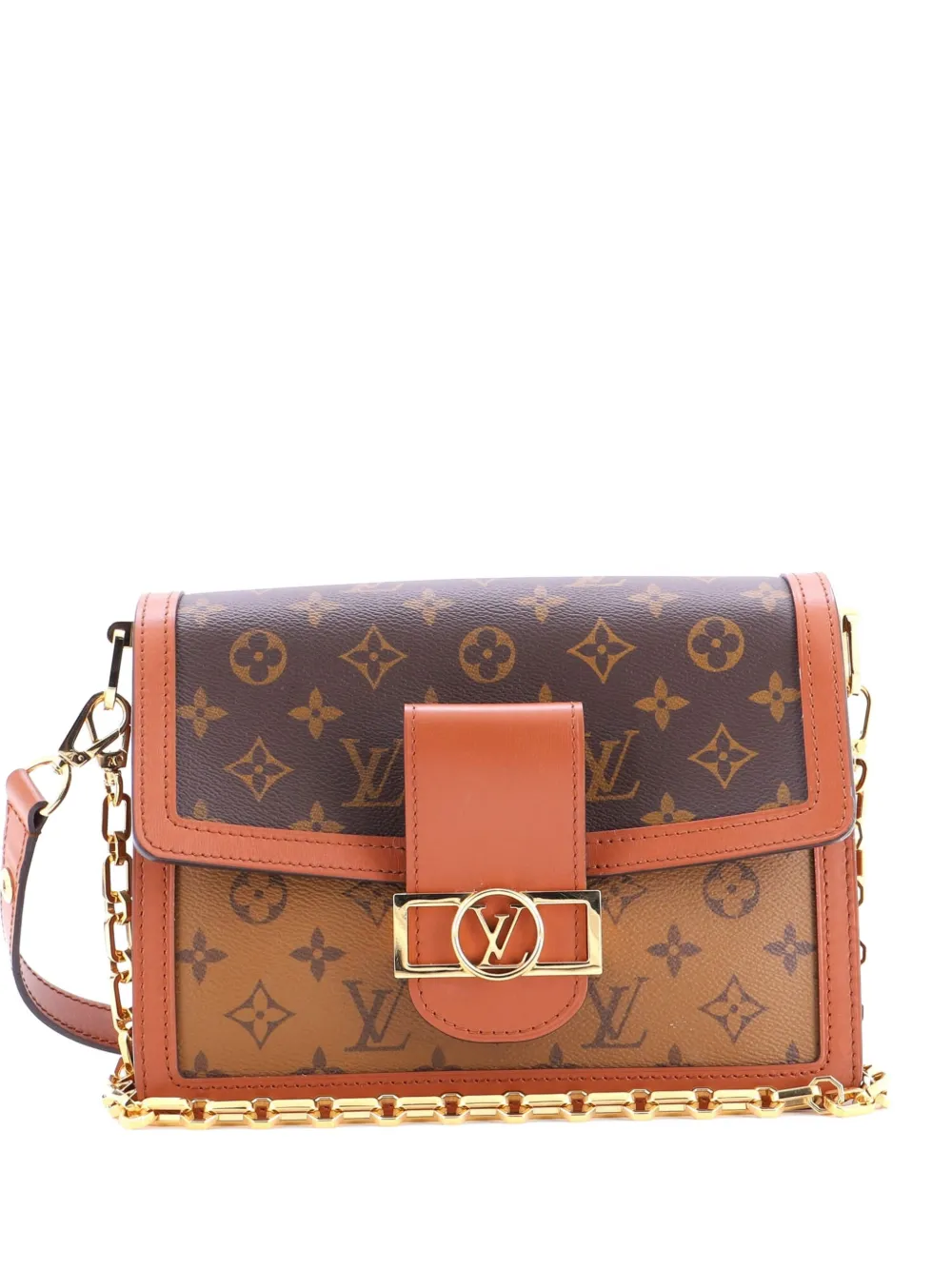 Louis Vuitton Pre-Owned Dauphine Reverse Monogram Canvas MM shoulder bag - Marrone