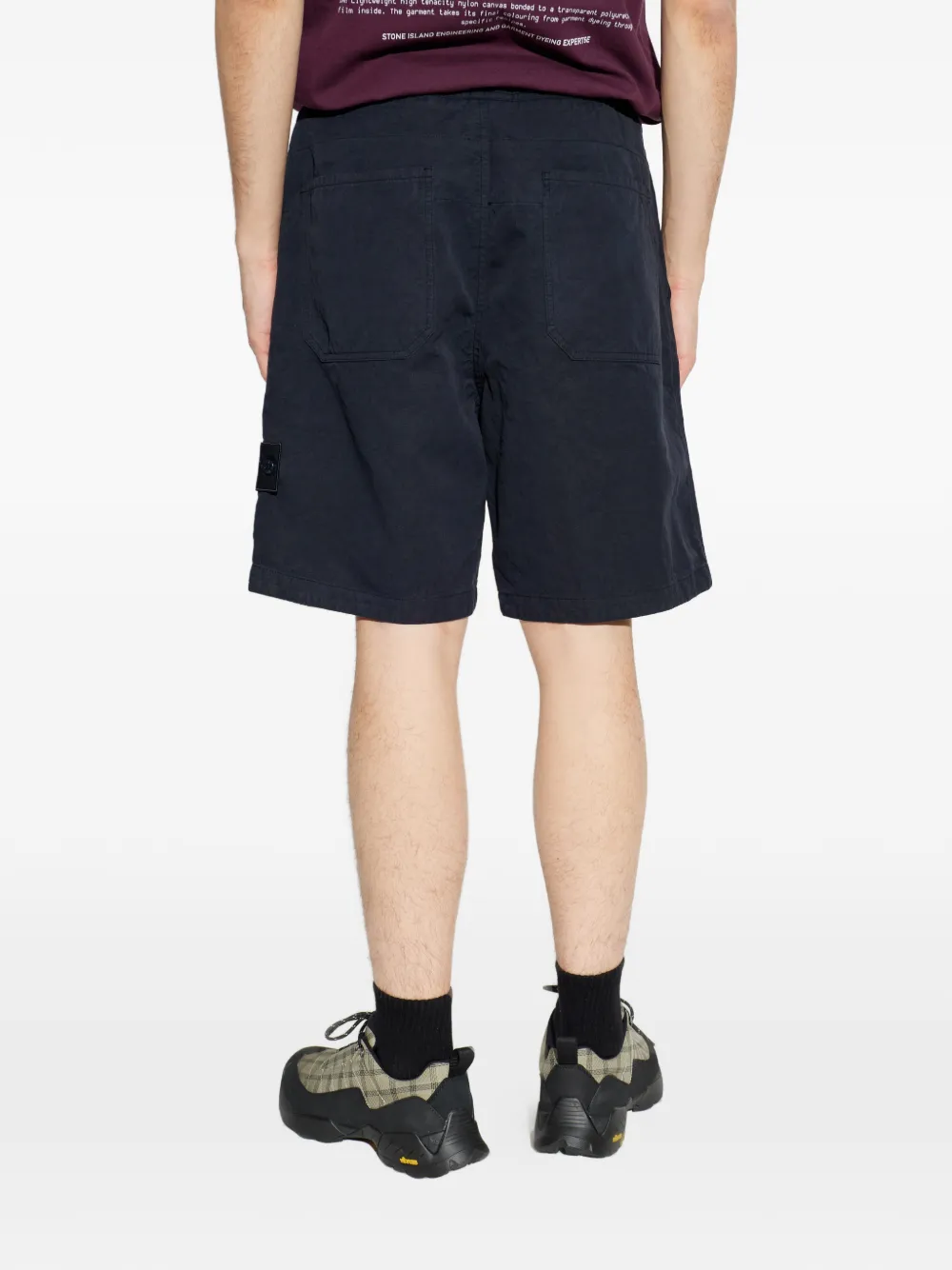 Stone Island Shorts met opgestikte zak Blauw