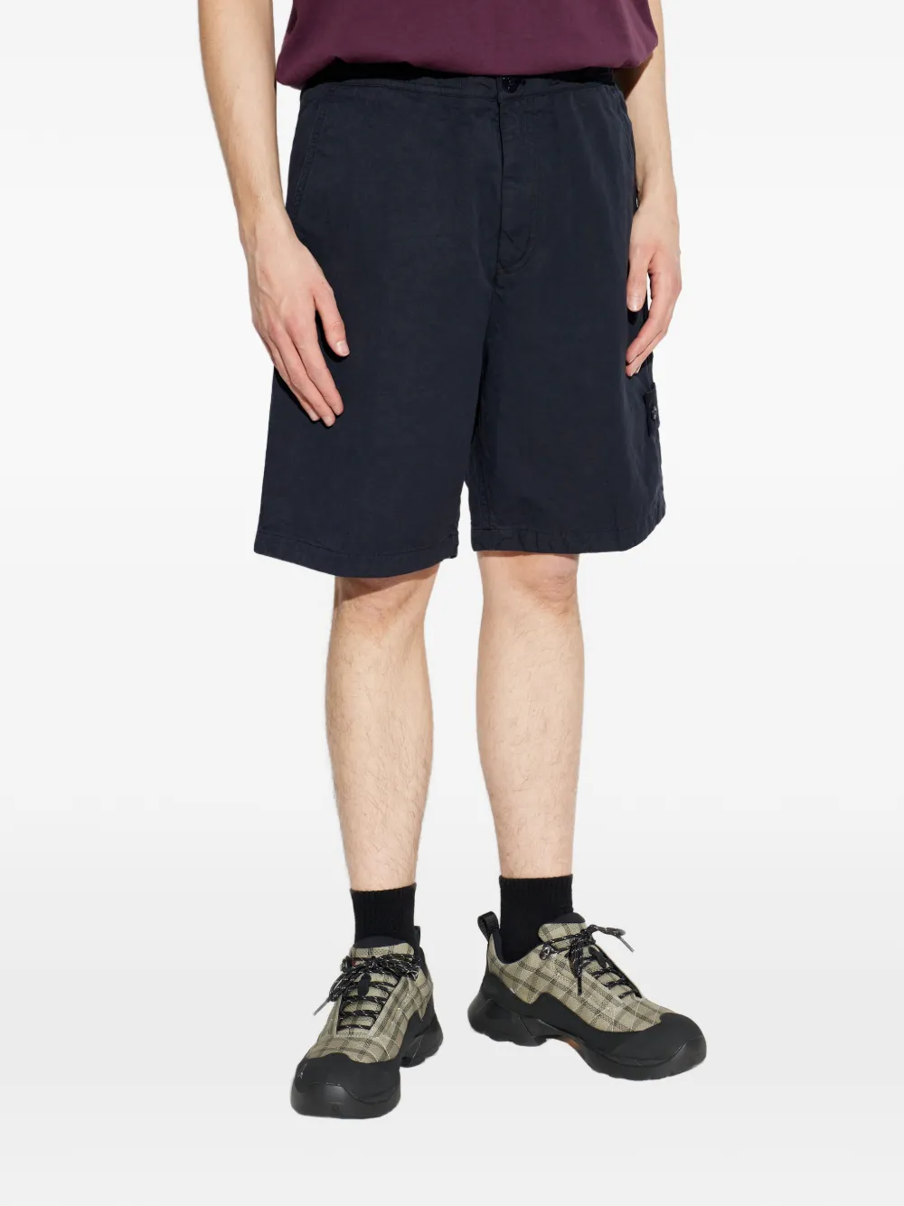 Stone Island Shorts met opgestikte zak Blauw